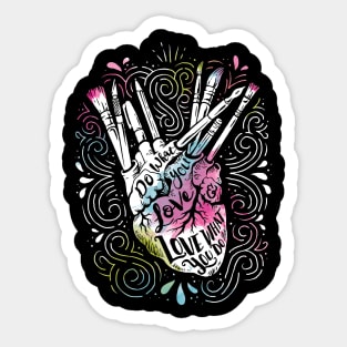 A Heart For Art Sticker